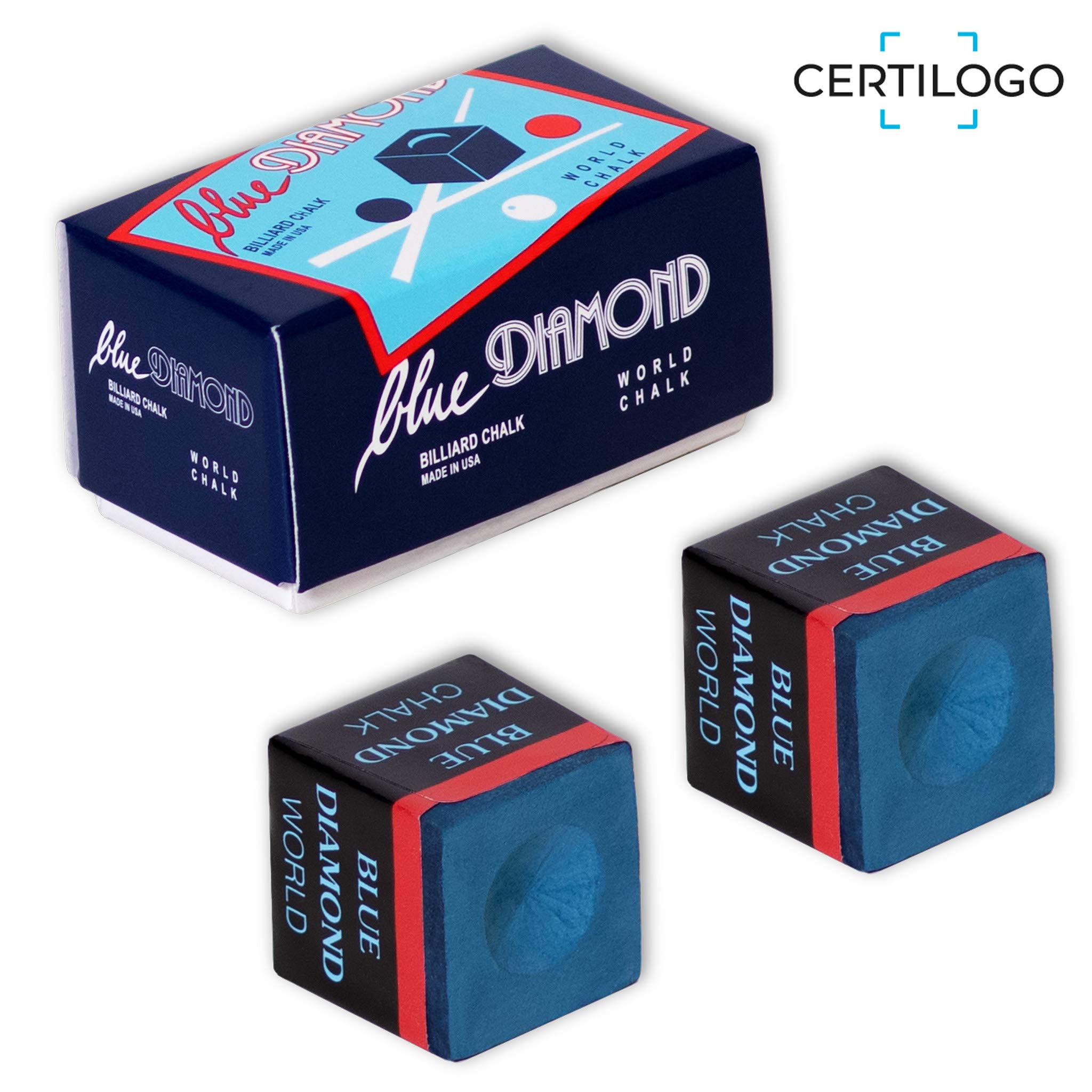 Amazon.com: Longoni BLUE DIAMOND Billiard Pool Cue Chalk w